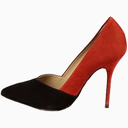 SKY HIGH RED PUMPS The Small Noble High Heel Peeptoe, Buffalo London. Die besondere Form dieses
