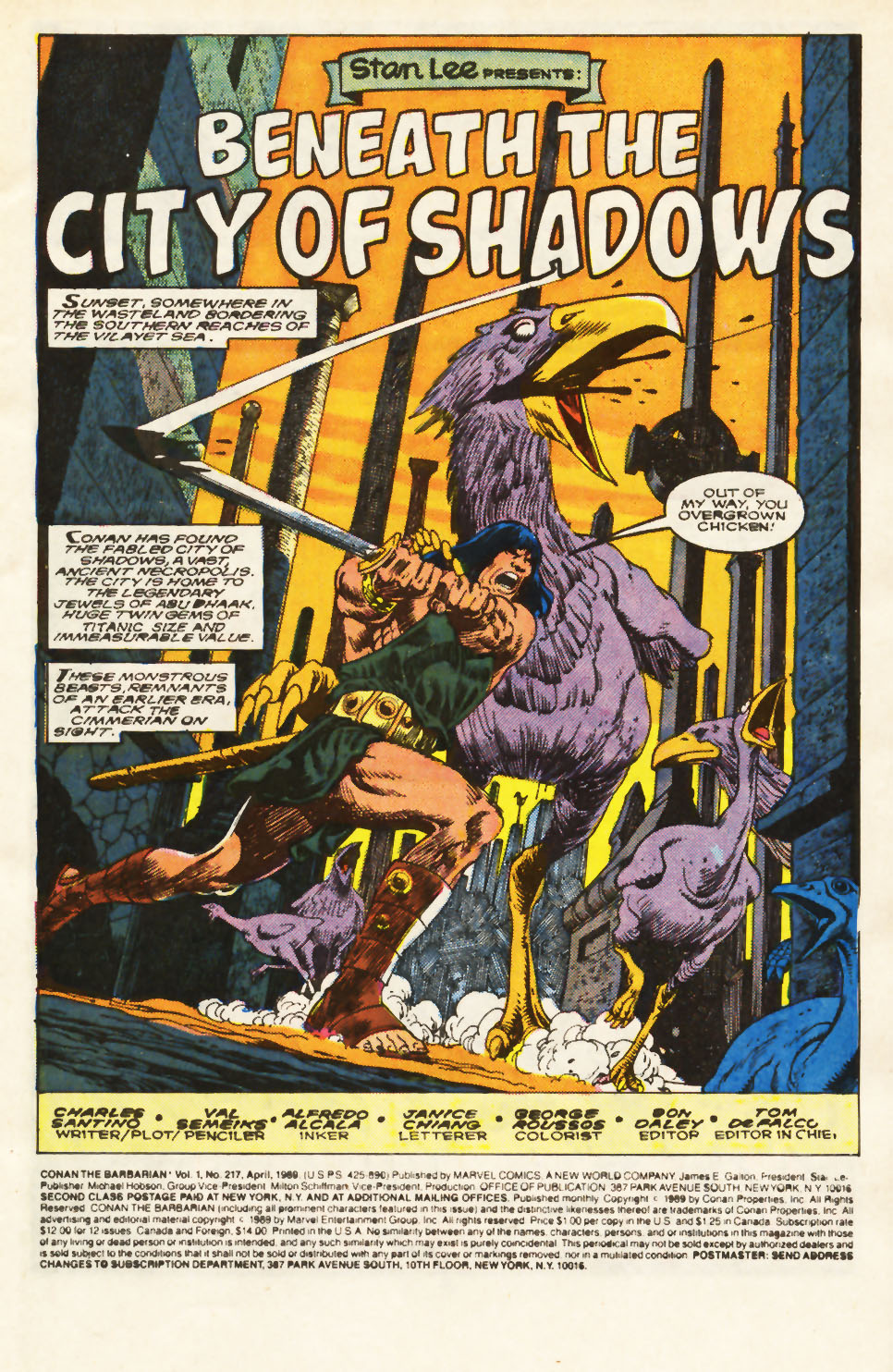 Read online Conan the Barbarian (1970) comic -  Issue #217 - 2