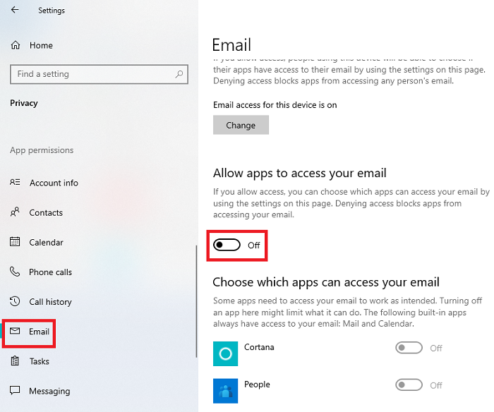 Let apps access and send email