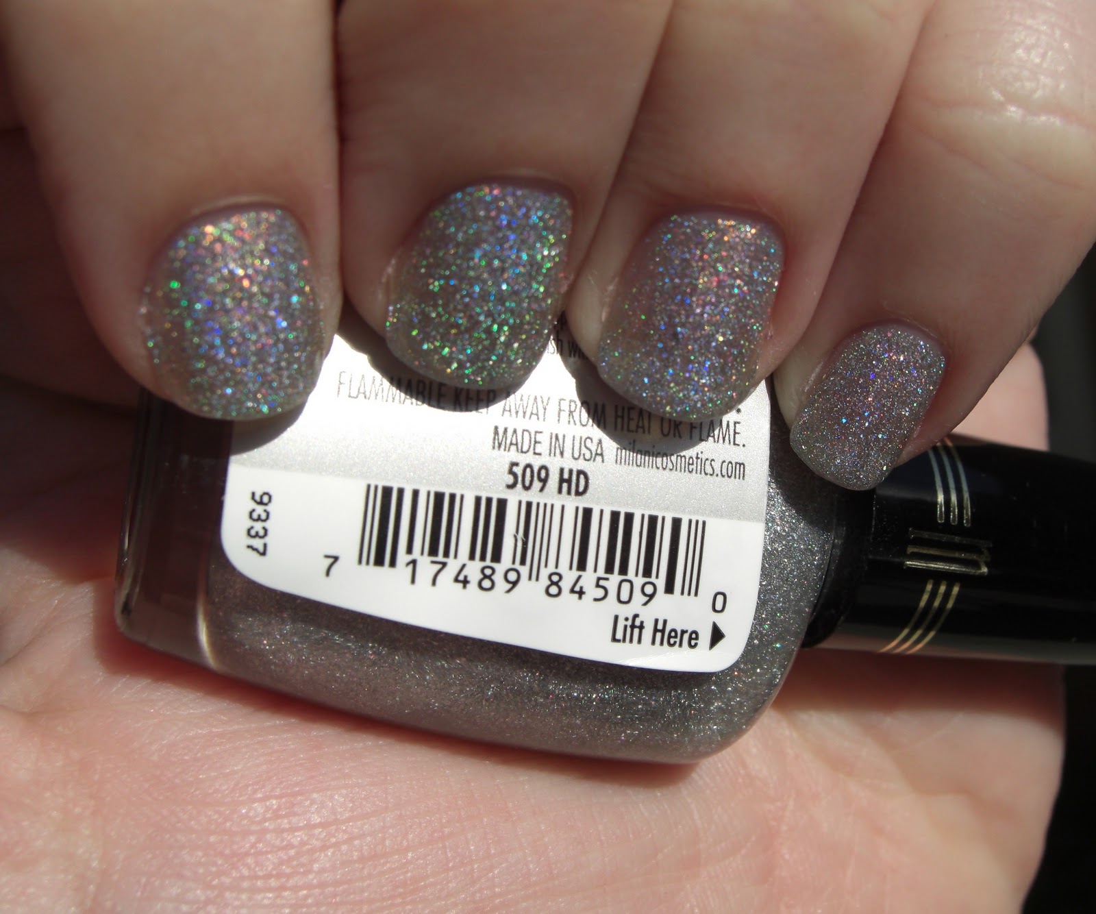 glitter obsession: Milani 3D Holographic Polish in HD