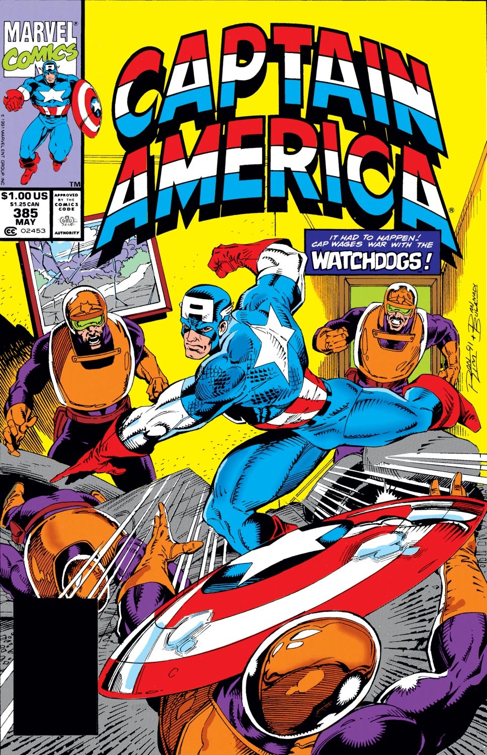 Read online Captain America (1968) comic -  Issue #385 - 1