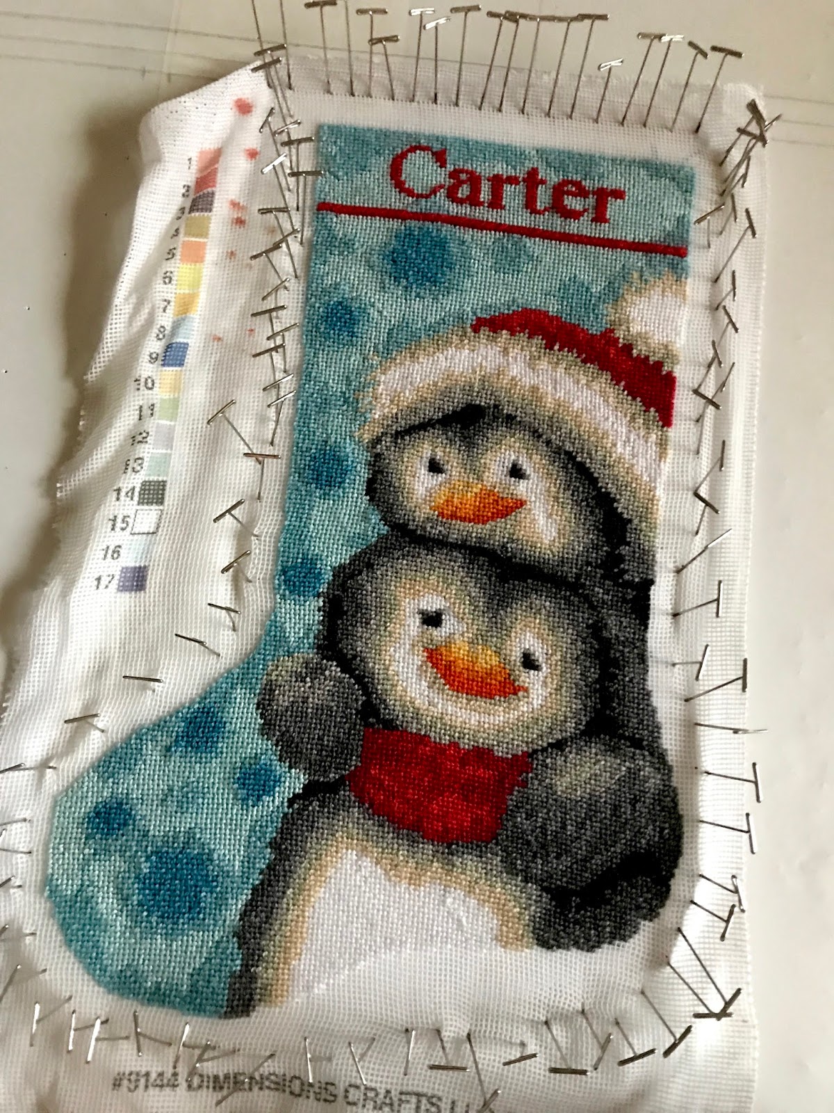 now that its dry you can add a few decorative stitches on top of the finished canvas outline stitches and french knots help define the intricate details - Needlepoint Christmas Stocking Canvas now that its dry you can add a few decorative stitches on top of the finished canvas outline stitches and french knots help define the intricate details - Needlepoint Christmas Stocking Canvas