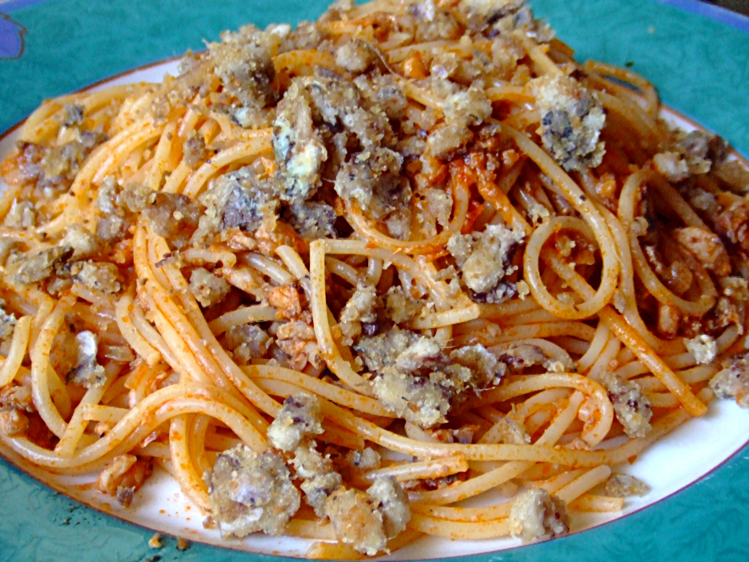 Spaghetti con le sarde a modo mio da tentazioni di gusto su Akkiapparicette