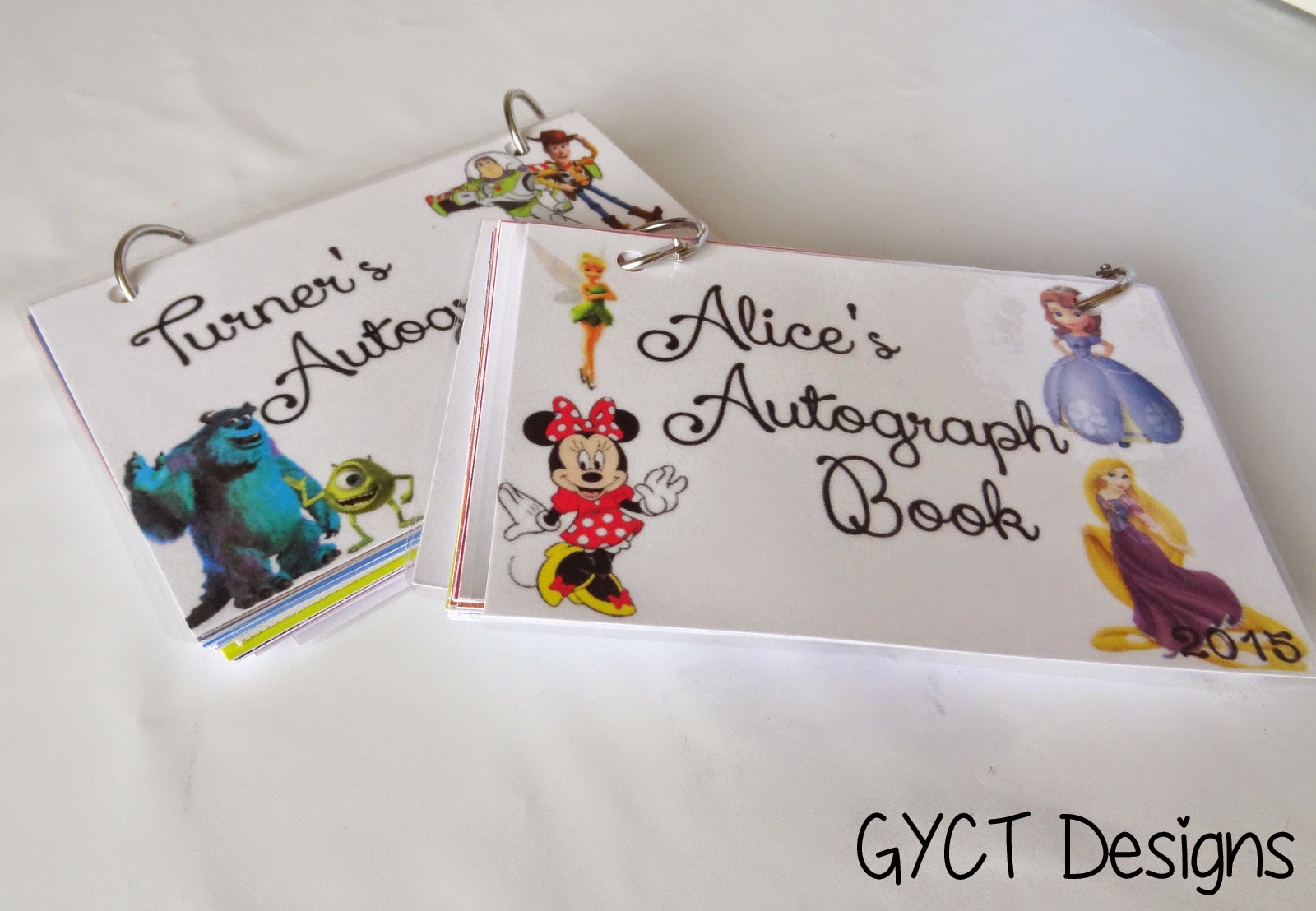DIY Character Autograph Books and Printables by GYCT