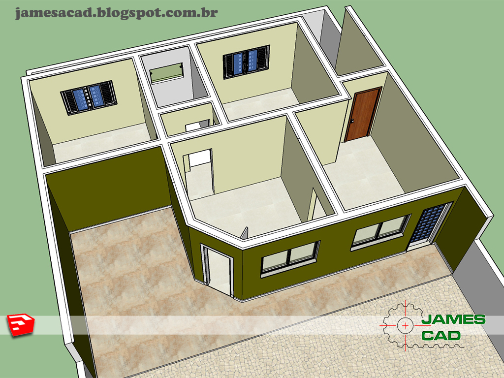 plantas 3D para SketchUp