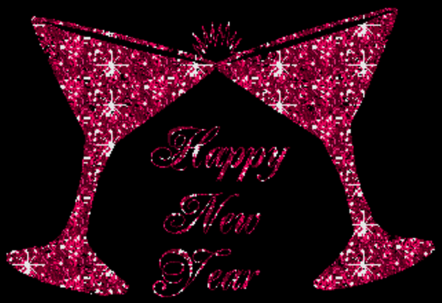 happy new year  جليتر
