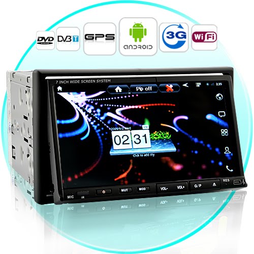 7 Inch Android 2.3 Car DVD with 3G Internet (WiFi, GPS, DVB-T)