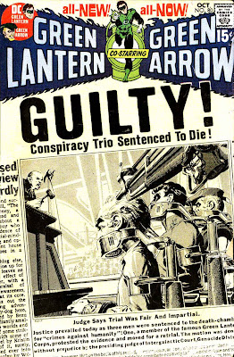 Green Lantern Green Arrow #80 dc comic book cover art by Neal Adams