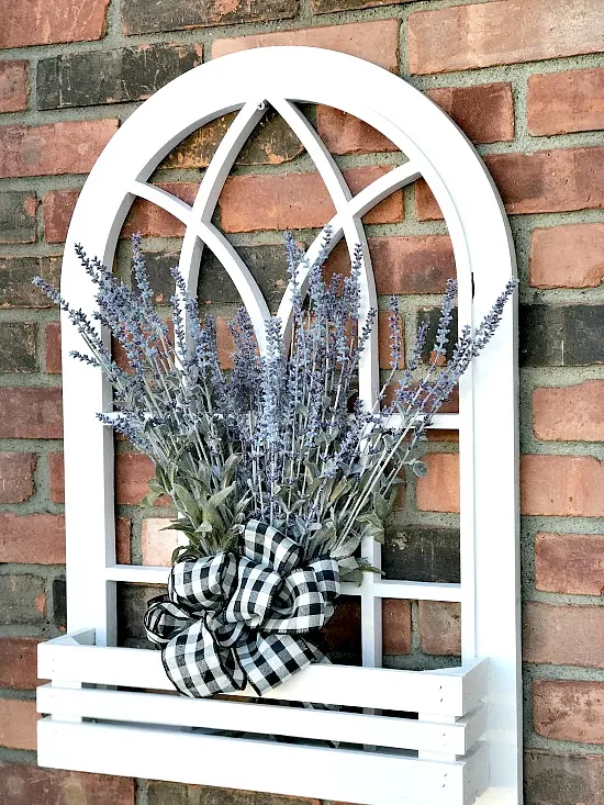 Make an Arched Window Lavender Flower Box for the Front Door . Homeroad.net
