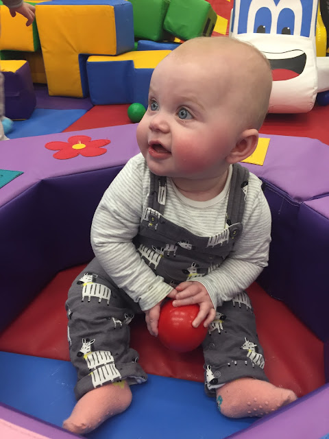 Connie B at Soft Play at the John Bunyan Sports and Fitness Centre, Bedford