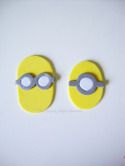 los otros minions,kevin y Stuart paso a paso,con sus gafas y sus ojos blancos para el cuelga puertas de Minions