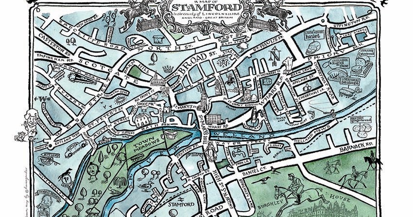 Stamford (Lincs) Map