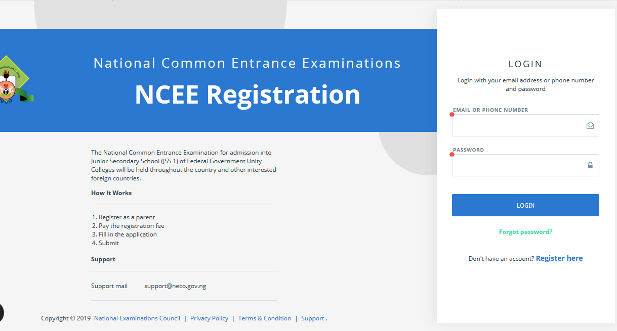 NCEE JSS 1 Federal Schools Form is Out: Procedures, Price and Closing Date, Exams Date
