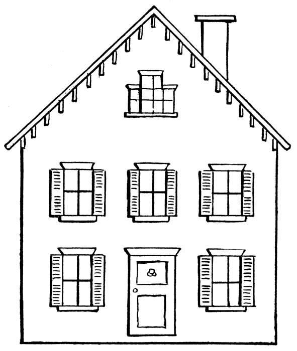 free clip art black and white house - photo #38