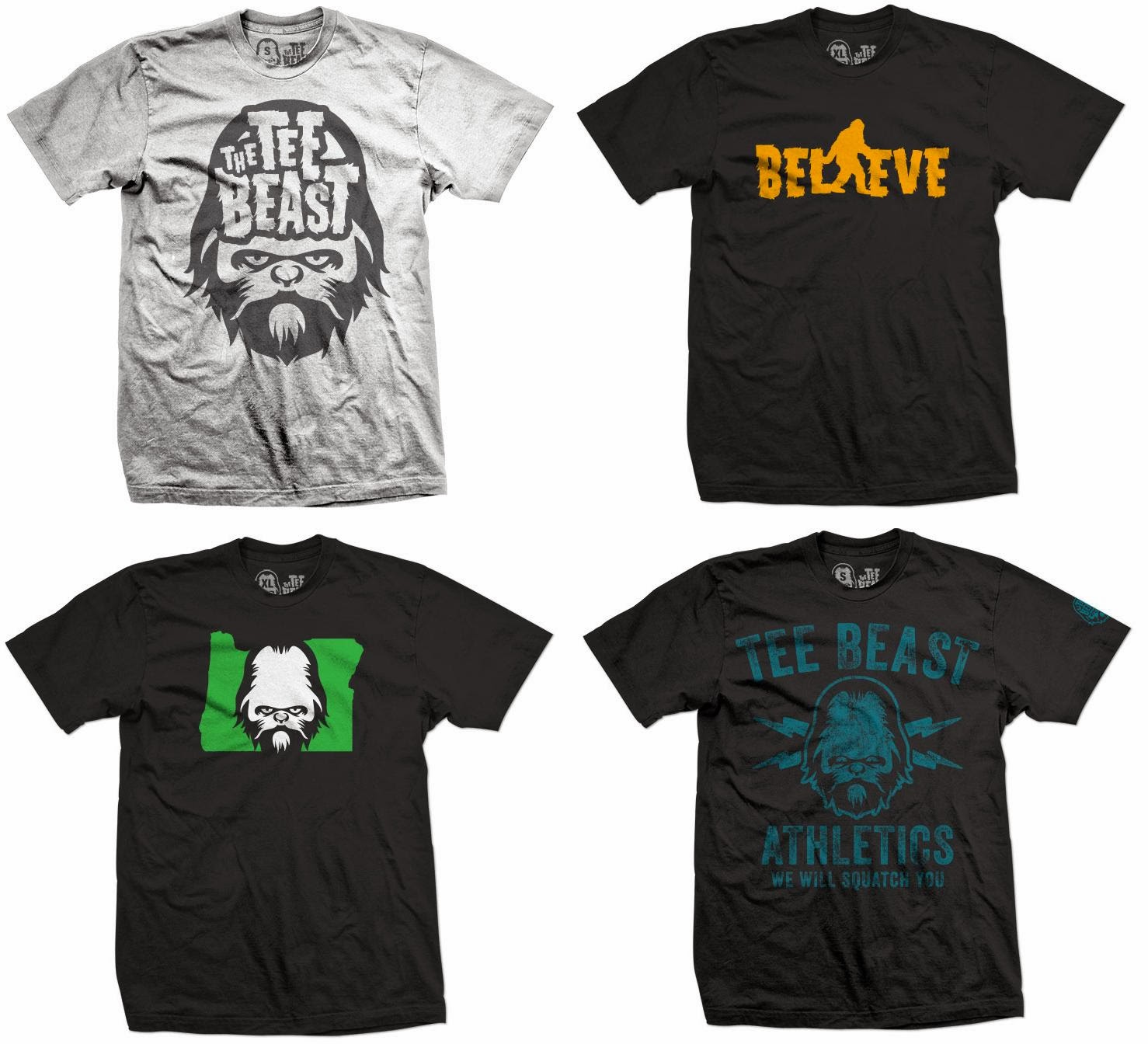 The Blot Says...: The Tee Beast Sasquatch T-Shirts