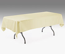 Ivory Trestle Table Linens