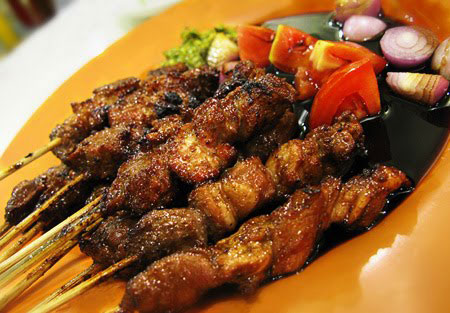 famoust indonesian Saté Goat dish. famoust indonesian Saté Goat dish.