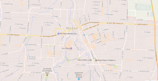 Gambar Peta Jalan Kota Medan Lengkap 21 Kecamatan