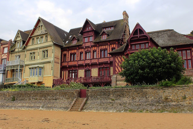 The beach in Trouville, France