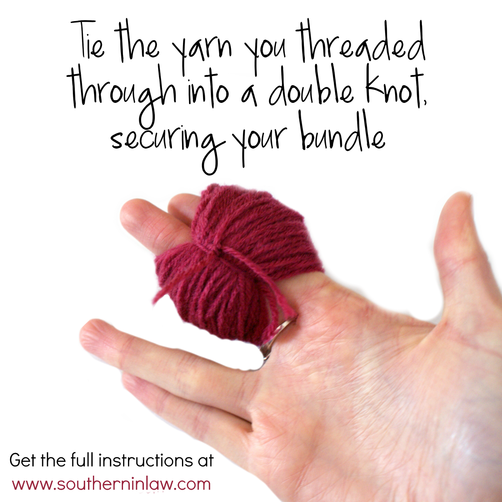 How to Make a Pom Pom Garland on a Budget - Easy DIY Pom Pom Craft Tutorial  - How to Make a Pom Pom Using Knitting Yarn