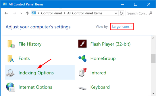 4 cara menjalankan Indexing Options pada Windows 10