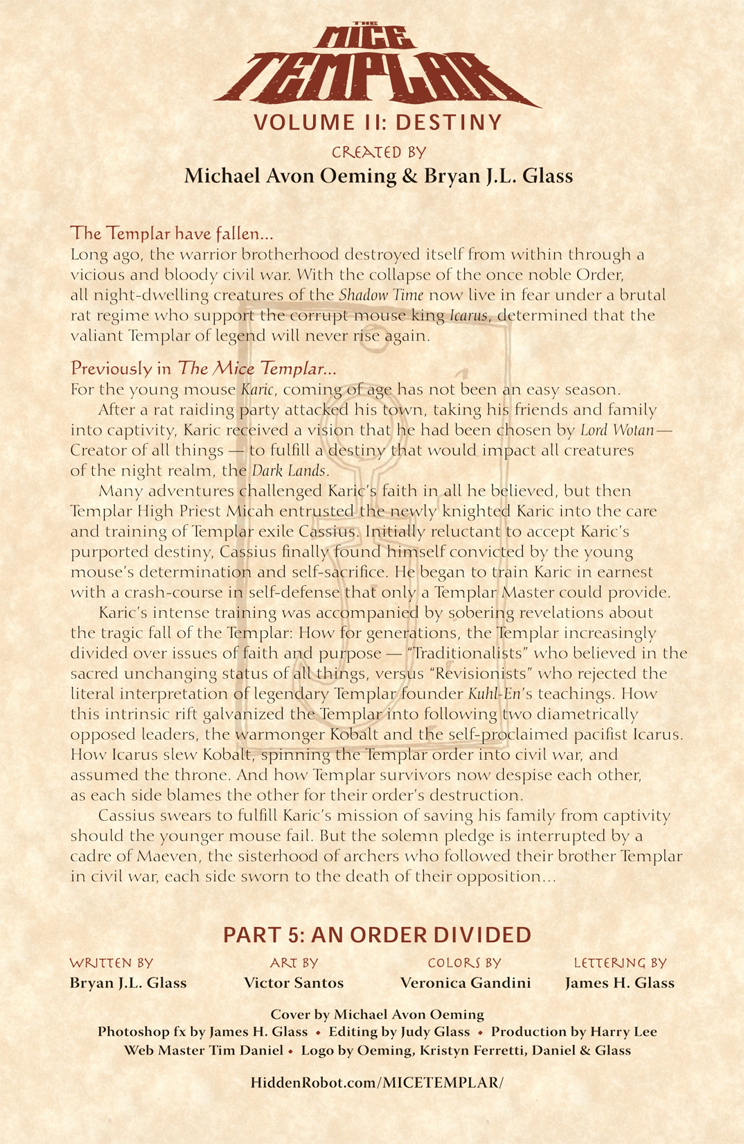 The Mice Templar Volume 2: Destiny issue 5 - Page 2