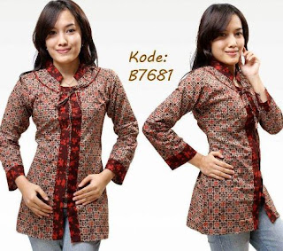 Seragam batik kerja bank lengan panjang untuk karyawan Seragam batik kerja bank lengan panjang untuk karyawan