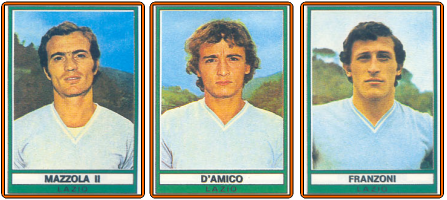 Old School Panini La S.S LAZIO championne d'Italie 197374