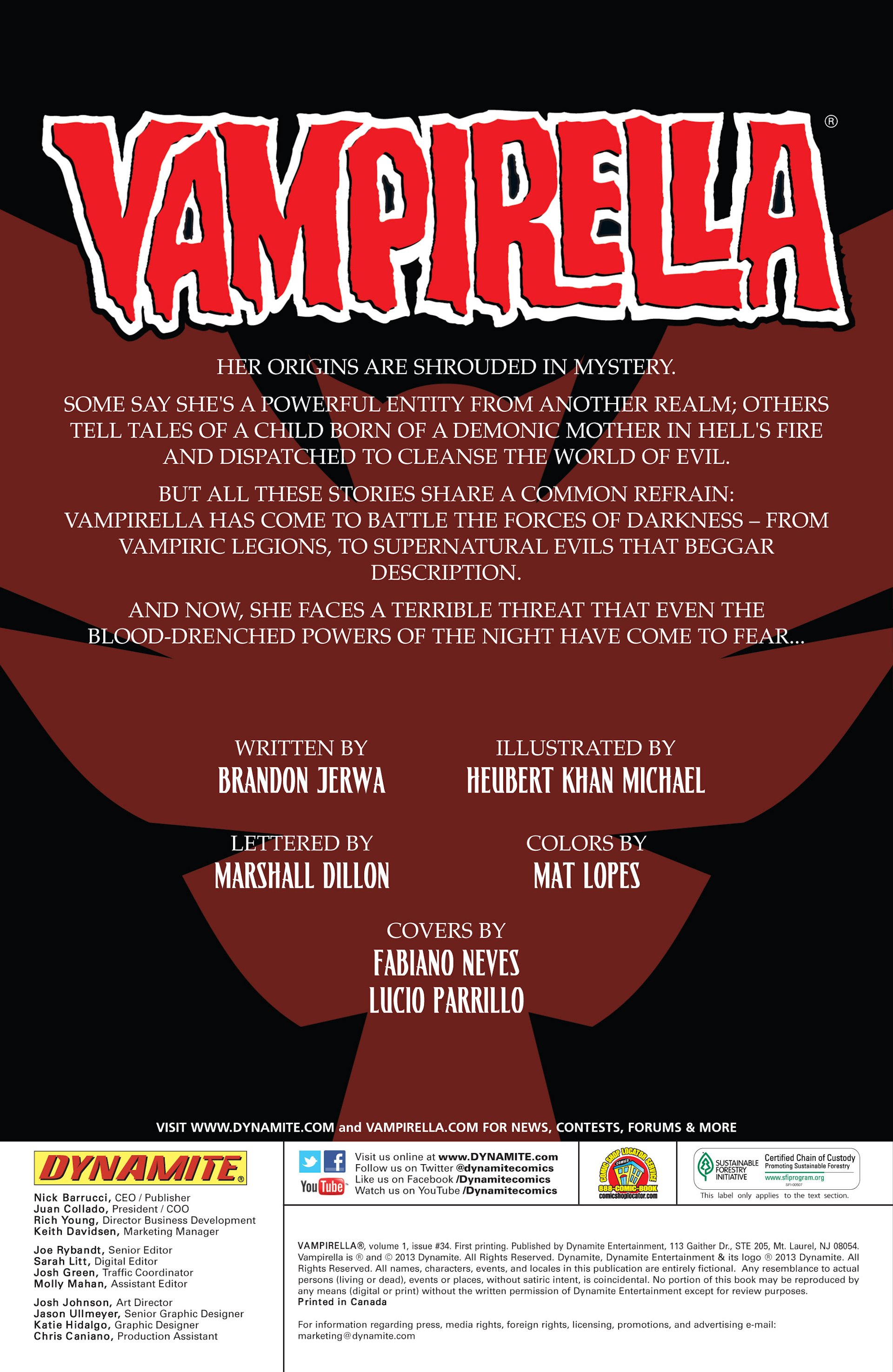 Read online Vampirella (2010) comic -  Issue #34 - 3