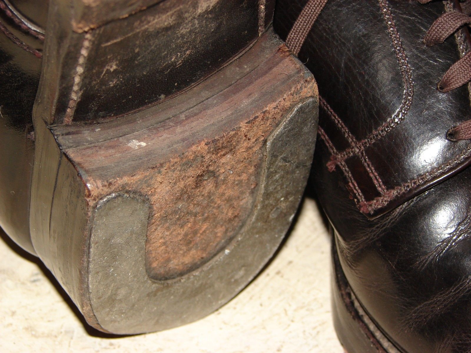 Marines In Forest Green WWII Marine Low Quarter Shoes Service Dress