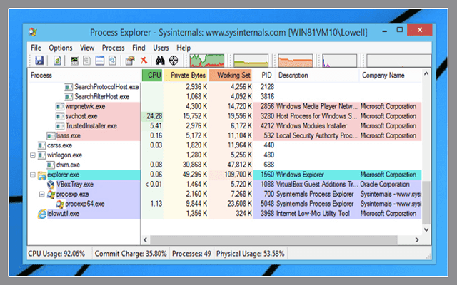 برنامج Process Explorer لادارة مهام النظام بشكل اكثر احترافية Image4