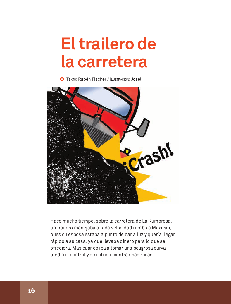 El trailero de la carretera - Español Lecturas 4to 2014-2015
