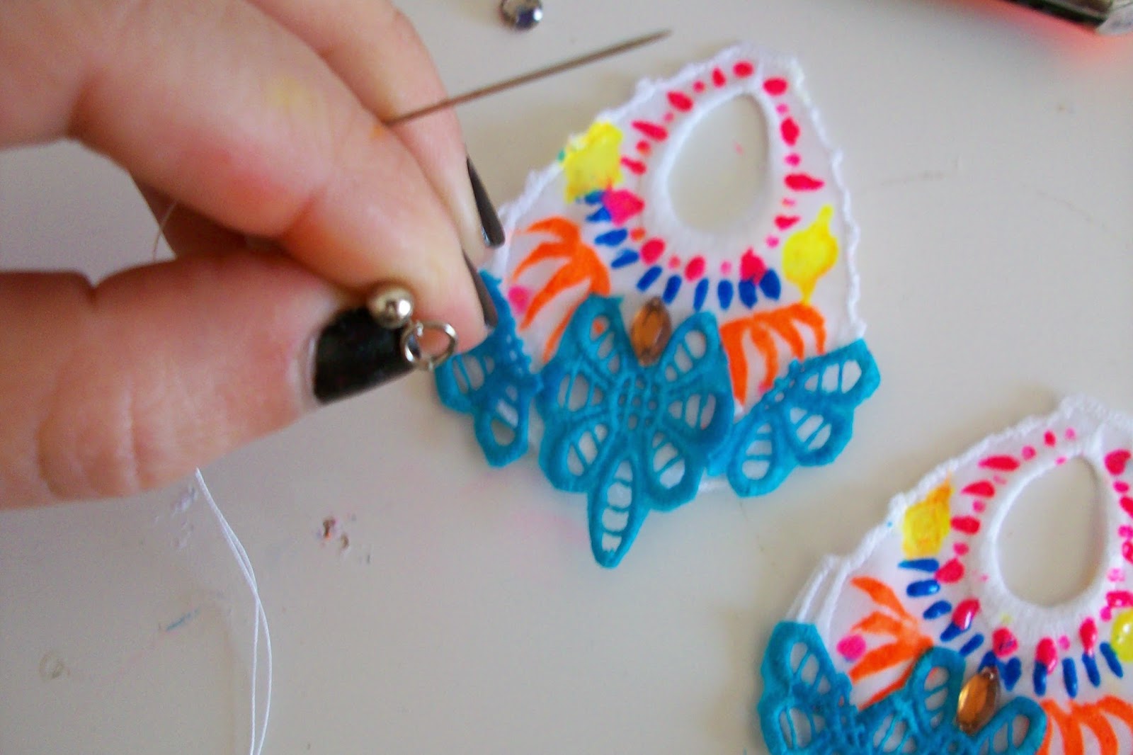 Tailor Spy DIY Boho lace earrings!