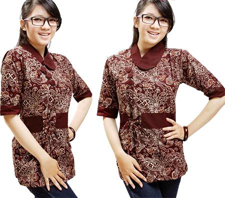 Gambar Model Baju Batik Wanita Model Baju Batik Wanita