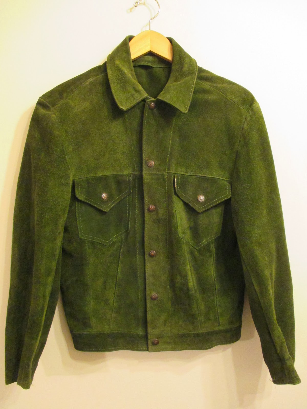 Comprador de WHITE HEAD EAGLE: Levi's Green Suede Jacket