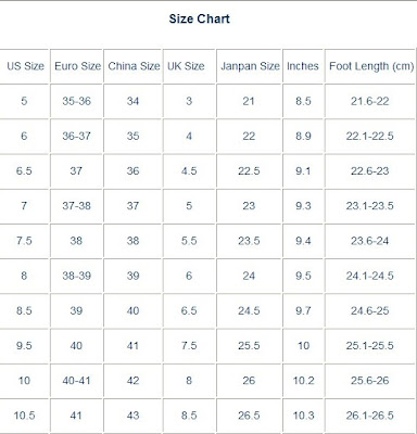 Saint Laurent Shoe Size Chart