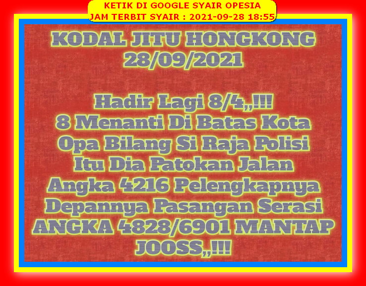 Syair Toto Hongkong 28 September 2021 Royal Syair Syair Toto Hongkong 28 September 2021 Royal Syair