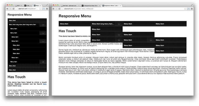 16+ Responsive Menus Tutorials | HTML5 | CSS3 ~ NEW CSS3 MENU