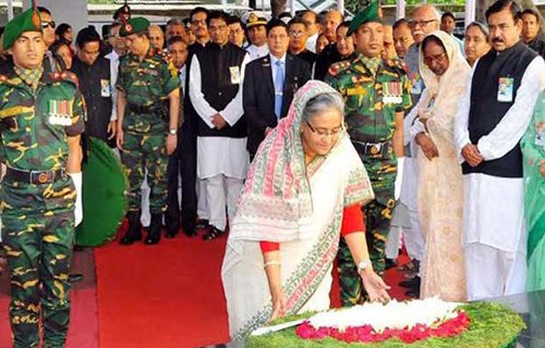 বঙ্গবন্ধুর ৯৯তম জন্মবার্ষিকীতে প্রধানমন্ত্রীর শ্রদ্ধা নিবেদন