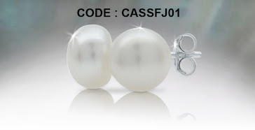 Free set of silver pearl earing , to get it you need to use the code: CASSFJ01