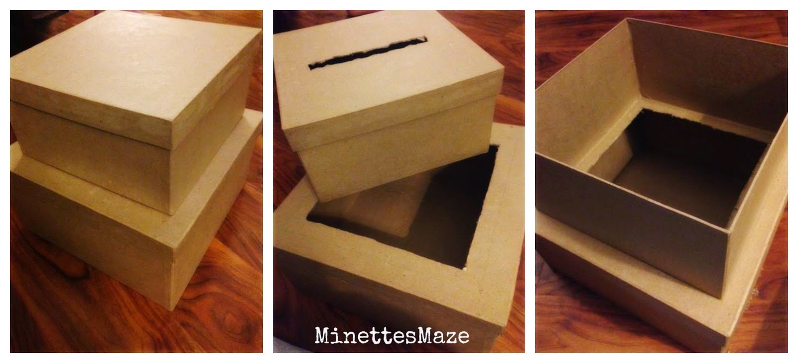 MinettesMaze DIY Chevron Graduation Card Box minettesmaze-diy-chevron-graduation-card-box