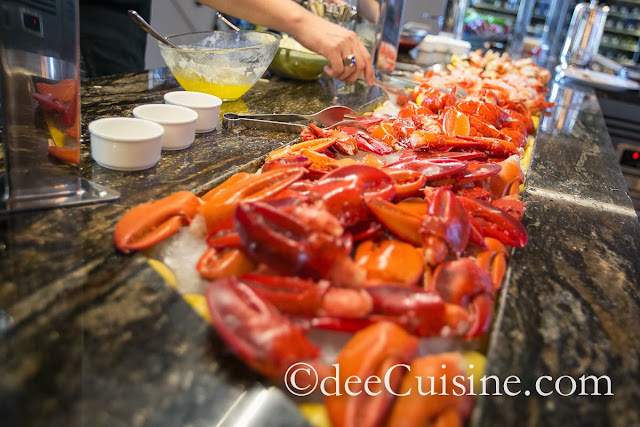 Endless Lobster claws at the raw bar