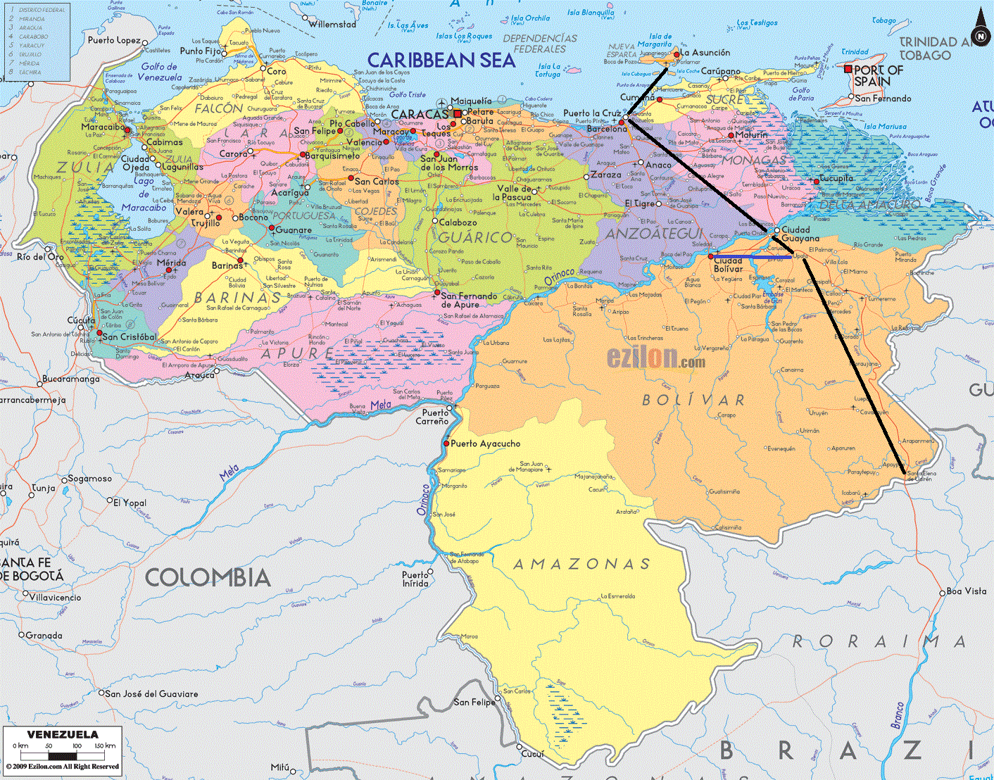 venezuela-map-puerto-ordaz