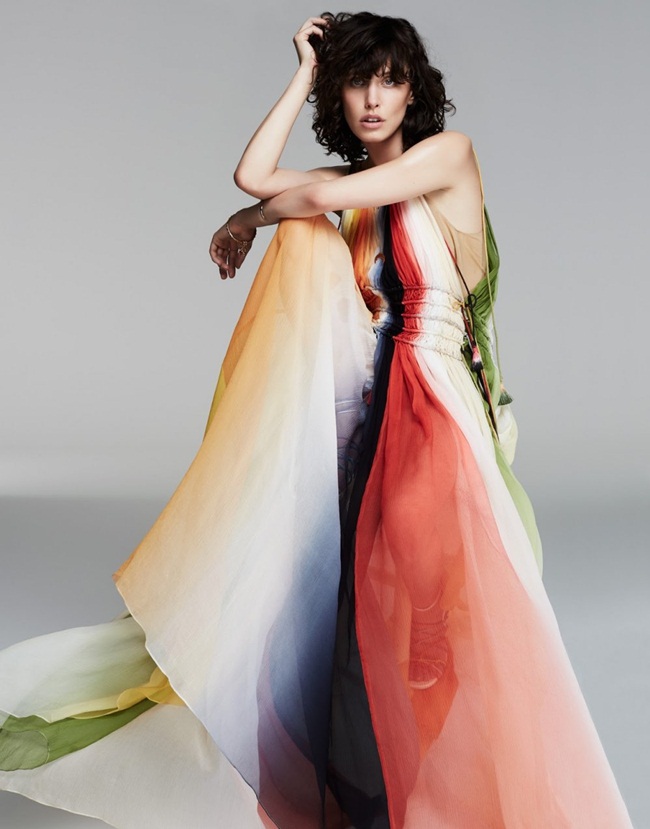 2016 SS Chloé Rainbow Dress Editorials