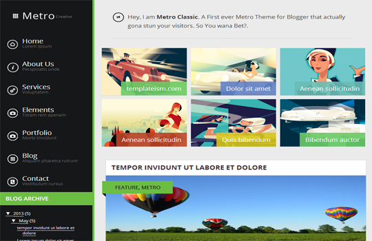 Metro Classic Blogger Template Metro Classic Blogger Template