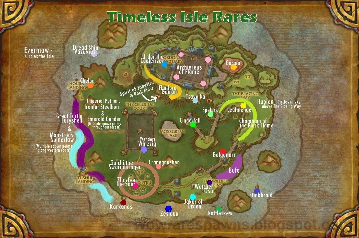 Timeless Isle Treasure Map