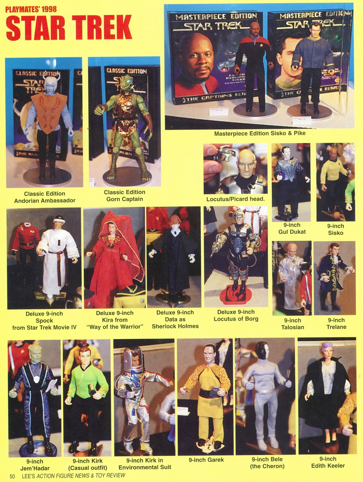 UP CLOSE & PLASTIC Star Trek Playmates At Toy Fair 1998