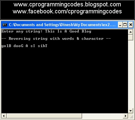 C Programming | Computer | Ms-Excel: Reverse all words and string using ...