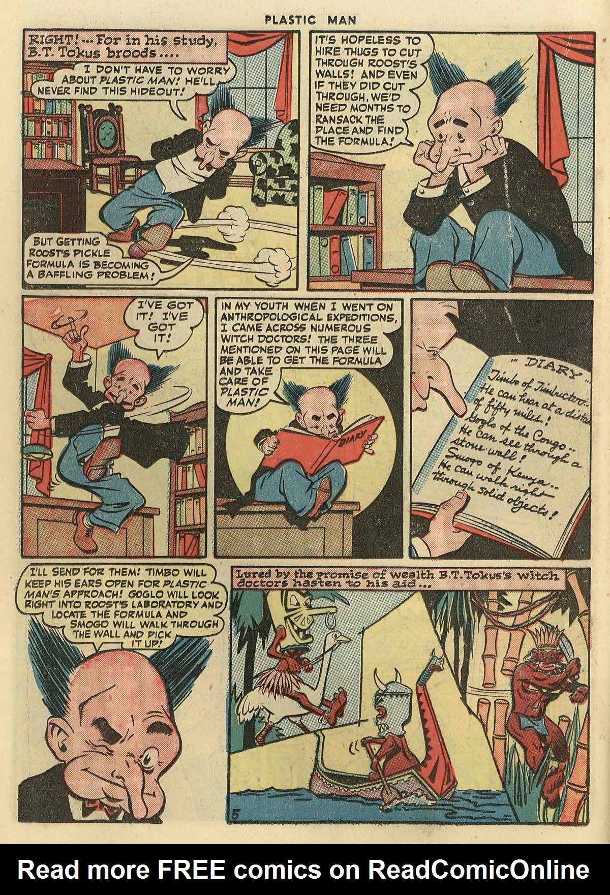 Read online Plastic Man (1943) comic -  Issue #3 - 20