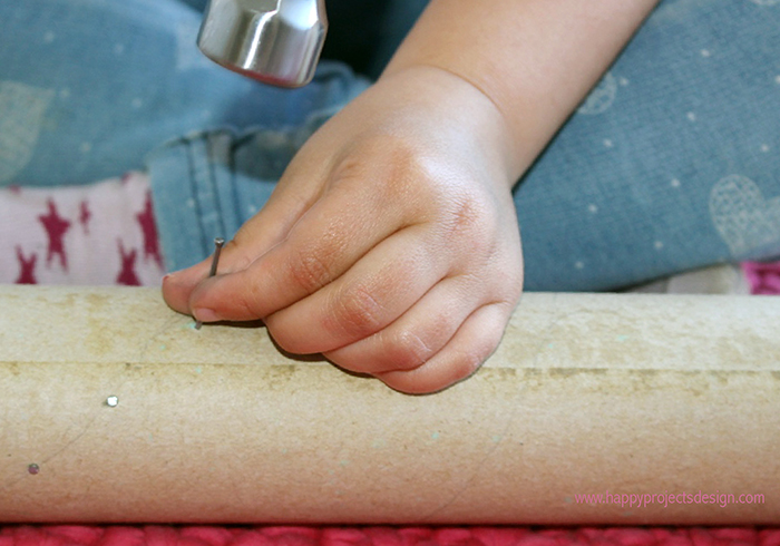 instrumento DIY: palo de lluvia